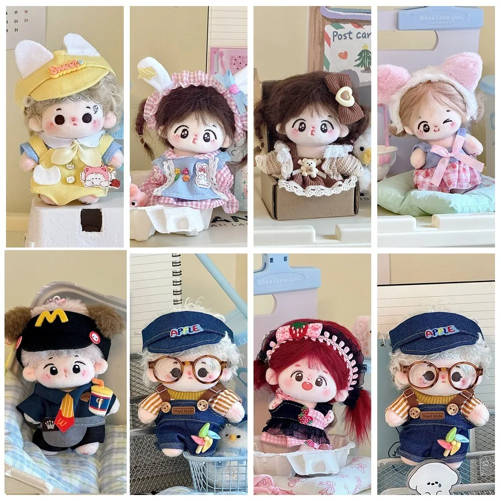 

1 Set Princess Skirt 10cm Cotton Doll's Clothes Strap Pants Multi Color Doll Lolita Dress Outfit Toy Accessories