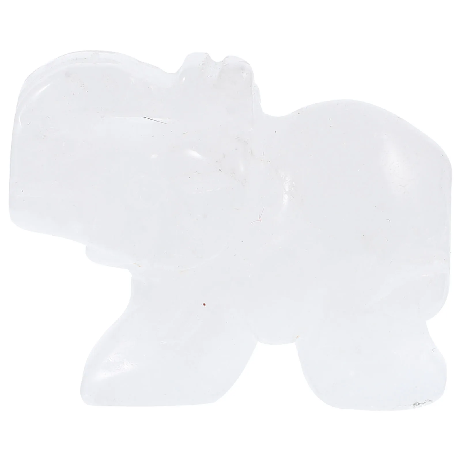 

Clear Crystal Elephant Sculpture Compact Desktop Ornament Office Decoration Artistic