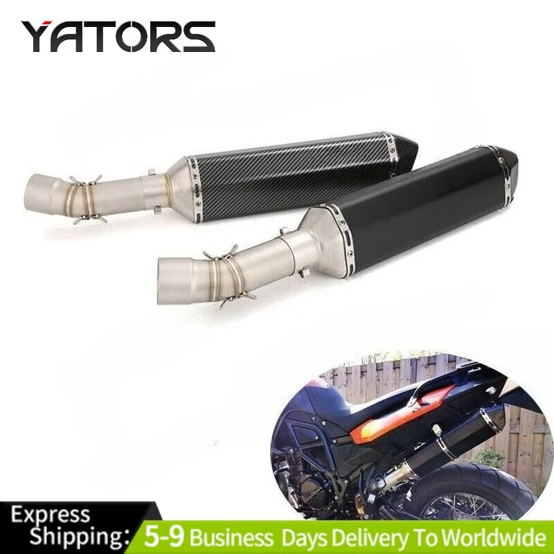 

For BMW F650GS F700GS F800GS F800GT Exhaust Tips Mid Pipe Left Muffler Exhaust Systems Exhausts Pipes