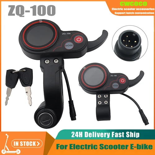 Scooter Eléctrico 36V-60V ZQ-100 pantalla LCD con instrumento de bloqueo para Scooter Eléctrico accesorios automáticos para coche