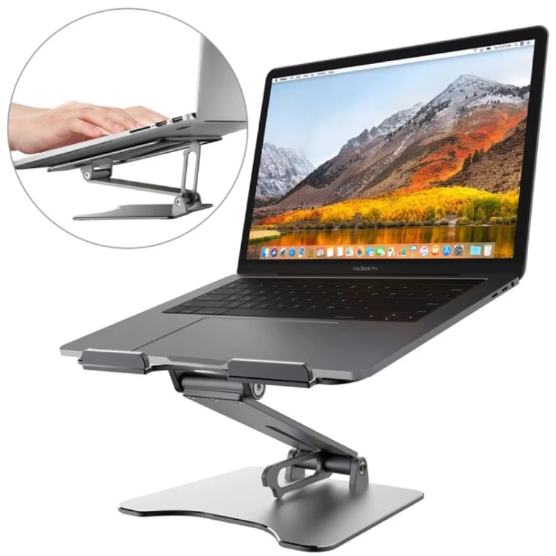 Laptop Stand Monitor Notebook Base Holder Portable Mount Office School Home Laptop Computer Foldable Stand for Bed