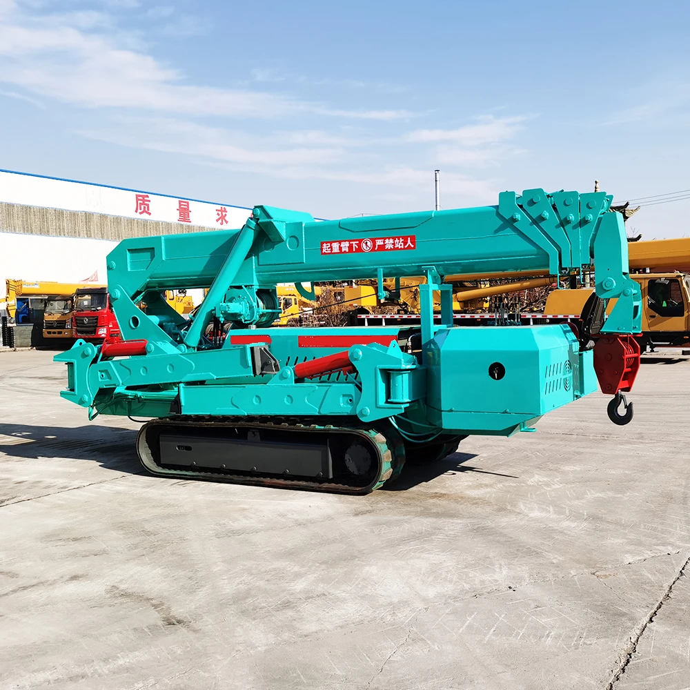 رافعة عنكبوت هيدروليكية صغيرة مجنزرة مع منصة رجل سلة هوائية رافعة عنكبوتية #1