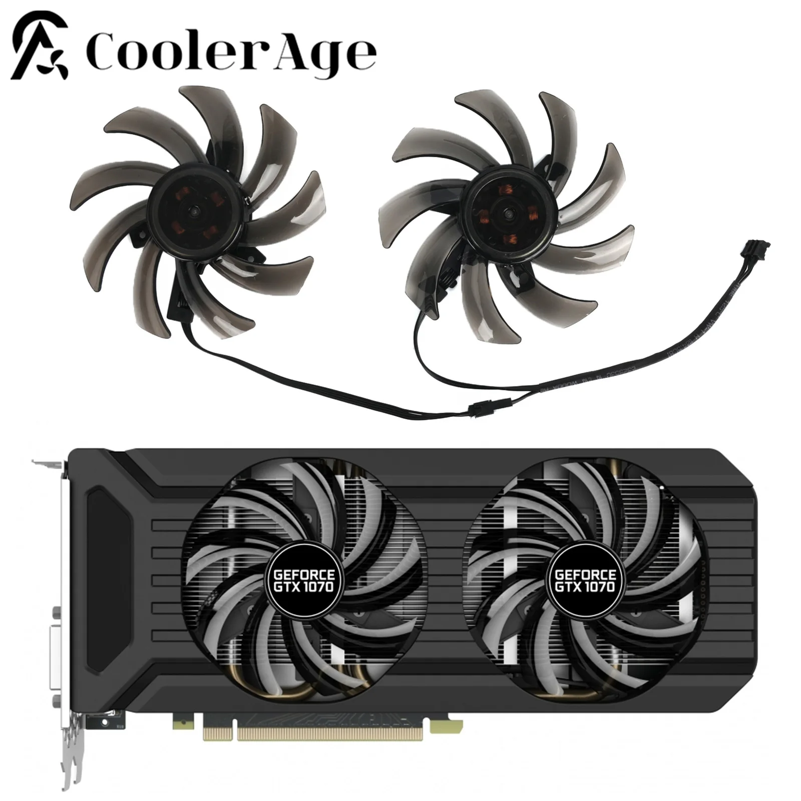 85MM GA91S2U GPU Cooler Fan Replace вентилятор 12 вольт For Palit GeForce GTX 1070 Ti 1070 1060 1080 GTX1060 Dual Graphics Card