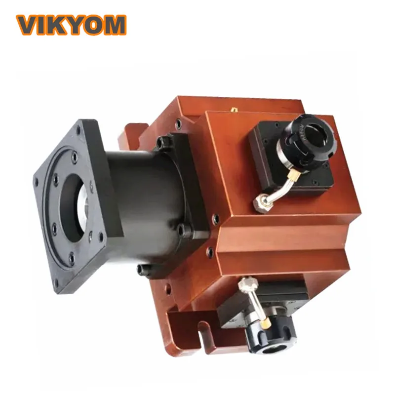 

ER25 1+1+1 110 130 Motor Power Head Turning And Milling Compound Power Head Elevation Multi-axis CNC Lathe Servo Accessory