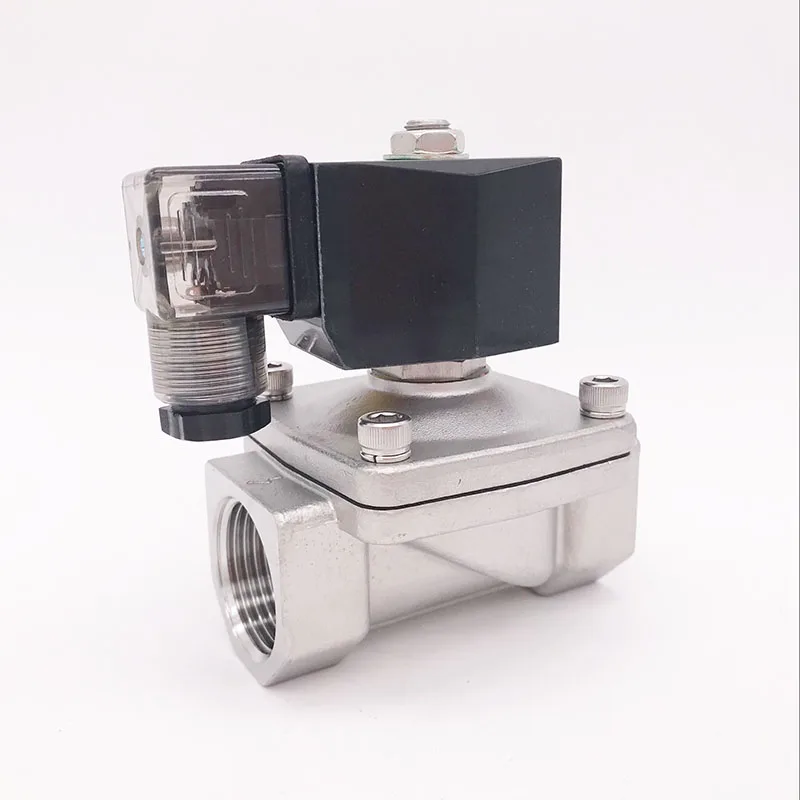 NBR/EPDM/FKM 2 way SS304 water solenoid valve normally close 3/8 1/2\