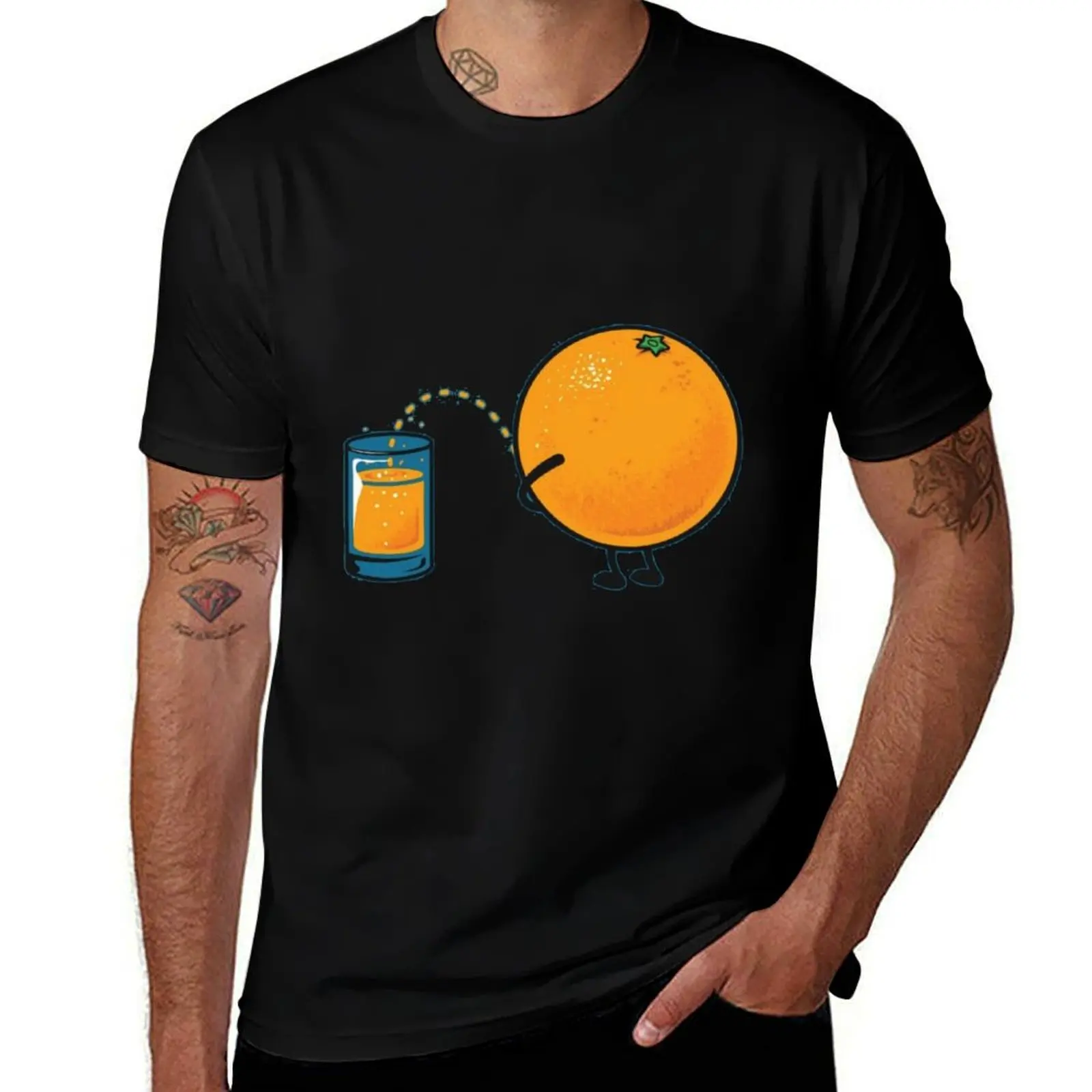 

Orange Juice - Funny Orange Pee Cartoon Design Gift Idea For Orange Lovers T-Shirt