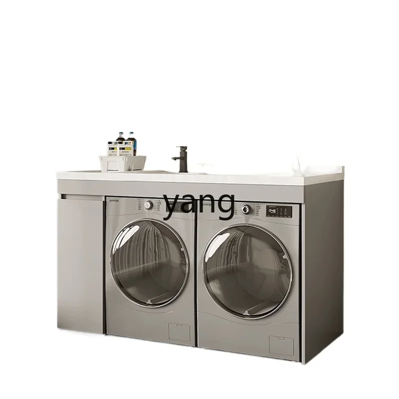 CX honeycomb aluminum double washing machine balcony dryer combined wash basin cabinet integrated basin