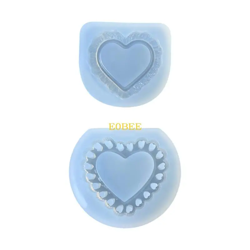 

E0BE Сердце в форме силиконовой смолы, устойчивая к температуре формы,