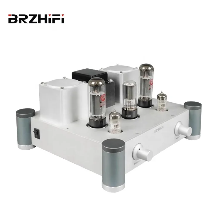 ZJZ BRZHIFI A20 amplificador HiFi EL34 totalmente de aluminio 10W * 2 300B amplificador de Audio estéreo transformador Z11 amplificador de tubo de un solo extremo Clase a