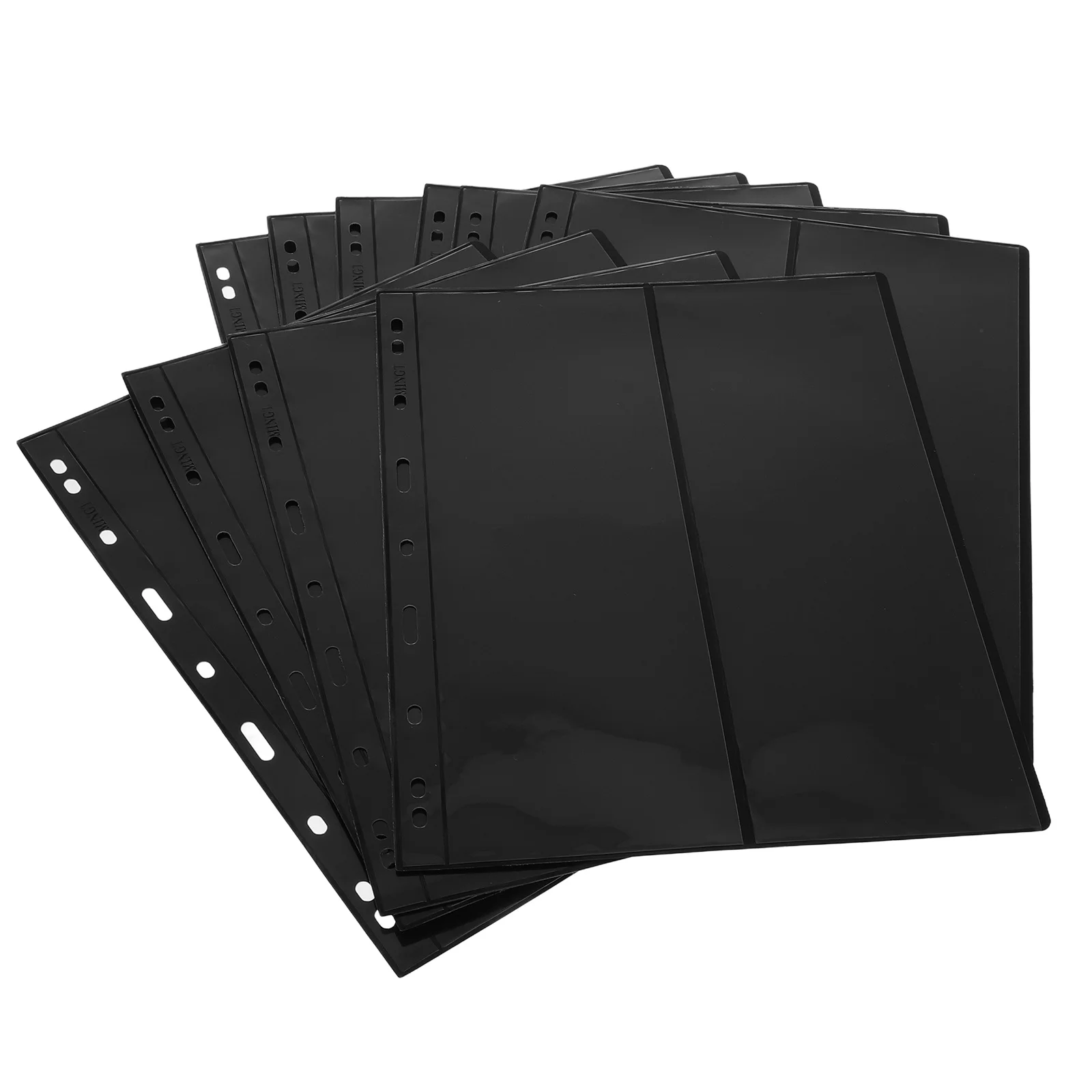 10 pcs Stamp Collection Album Inserts Double-Sided A5 Looseleaf Pages For Stamp Storage Holder Organizer Binder Saver Sheet