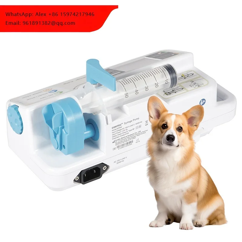 

Tikopie SP950VET Veterinary Syringe Infusion Pump High-intelligence LCD Screen High-safety Adjustable High Accuracy Cat Dog Use