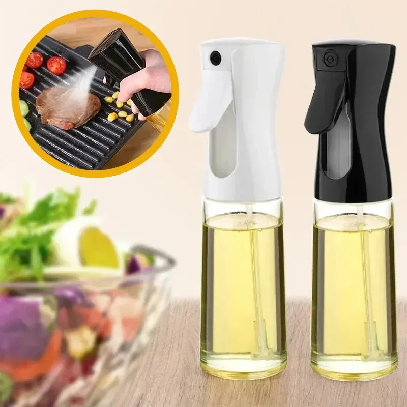 1pc 300ml Oil Spray Bottle Kitchen Cooking Olive Oil Dispenser Camping BBQ Baking Vinegar Soy Sauce Sprayer Containers