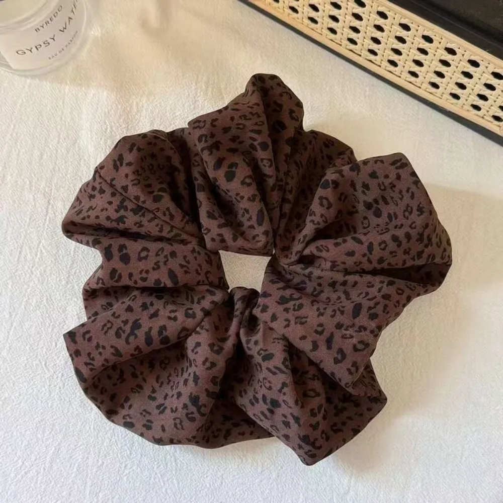 1/2 قطعة ليوبارد طباعة Scrunchie خمر مثير نمط الكمال جريئة تسريحات الشعر اليومية تبدو العصرية إكسسوارات الشعر النساء مثالية الرجعية #4