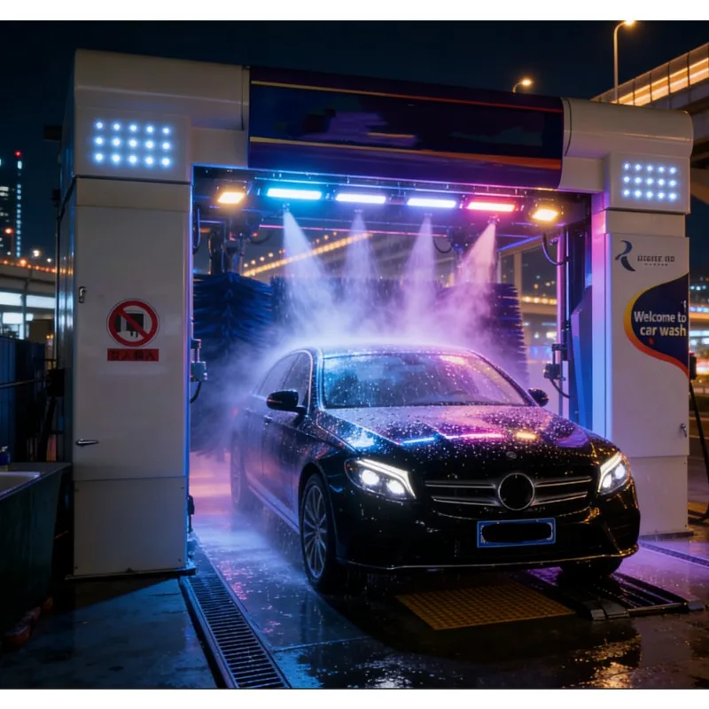 Fully Automatic Touchless Car Wash Machine 360° Rotation High Pressure Water Jet System Commercial Grade for Gas Station Car
