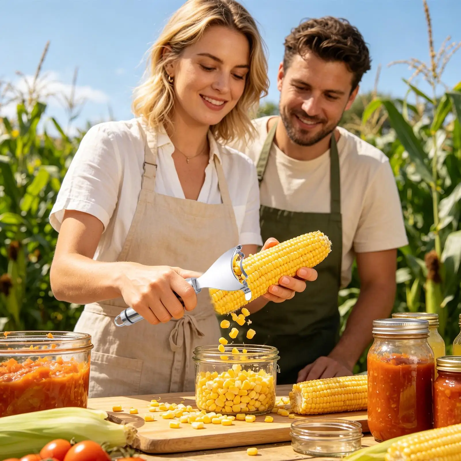 Manual Corn Cob Peeler Durable Stainless Steel Corn Thresher Portable Kitchen Gadget Easy to Operate for Household Restaurant