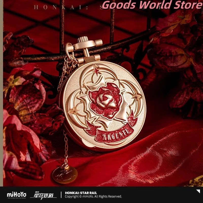 

Original Argenti Pocket watch Pendant Mihoyo Game Honkai Star Rail Argenti Cosplay Costume Anime Keychain Halloween ACGN Gift