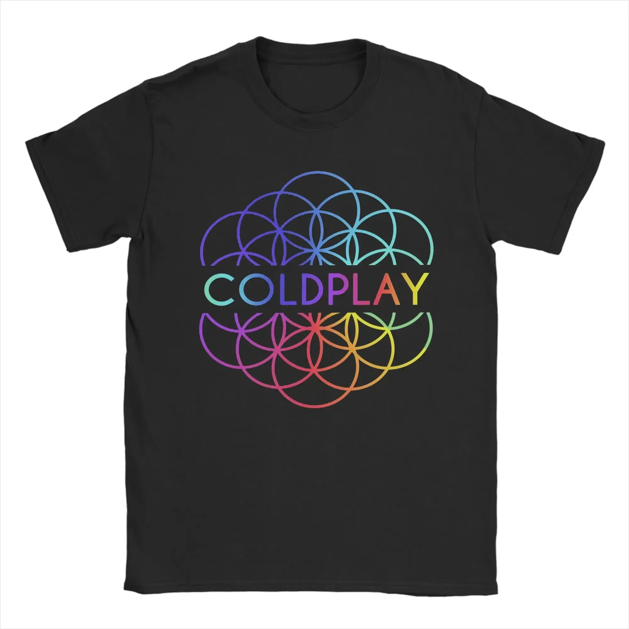 ColdplayED Life Flower Pattern Printed T-Shirt, Unisex, Tour Edition, 100% Cotton T-Shirt Clothing - view 4