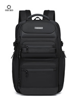 OZUKO Black Grey Men's Backpack Large Capacity 15.6 Inch Laptop Backpacks Male Handbag Rucksack Outdoor Bagpack Schoolbag
