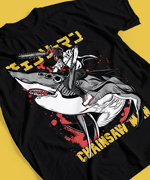 Camiseta unisex Chainsaw Man Denji y Beam