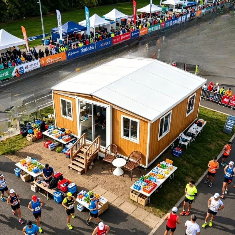 Collapsible Container House Expandable Foldable Building Customized Eco Friendly Waterproof Portable Home for Farm Stay Glamping