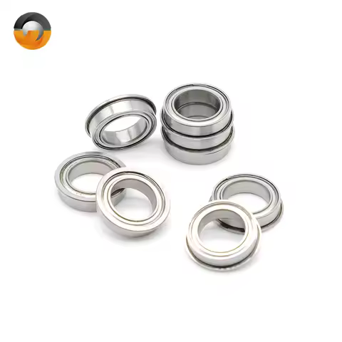 ABEC-7 F6700ZZ Flange Bearing 10x15x4 mm (10 PCS) Double Shielded Deep Groove Flanged F6700 Z ZZ Ball Bearings F6700Z