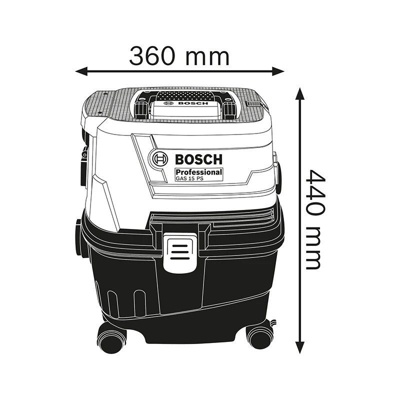 Bosch GAS15/GAS15PS Vacuum Cleaner 220V Multi-Purpose Blowing High-Power 1100W 15L Wet & Dry Electric Vacuum Cleaner Linkage