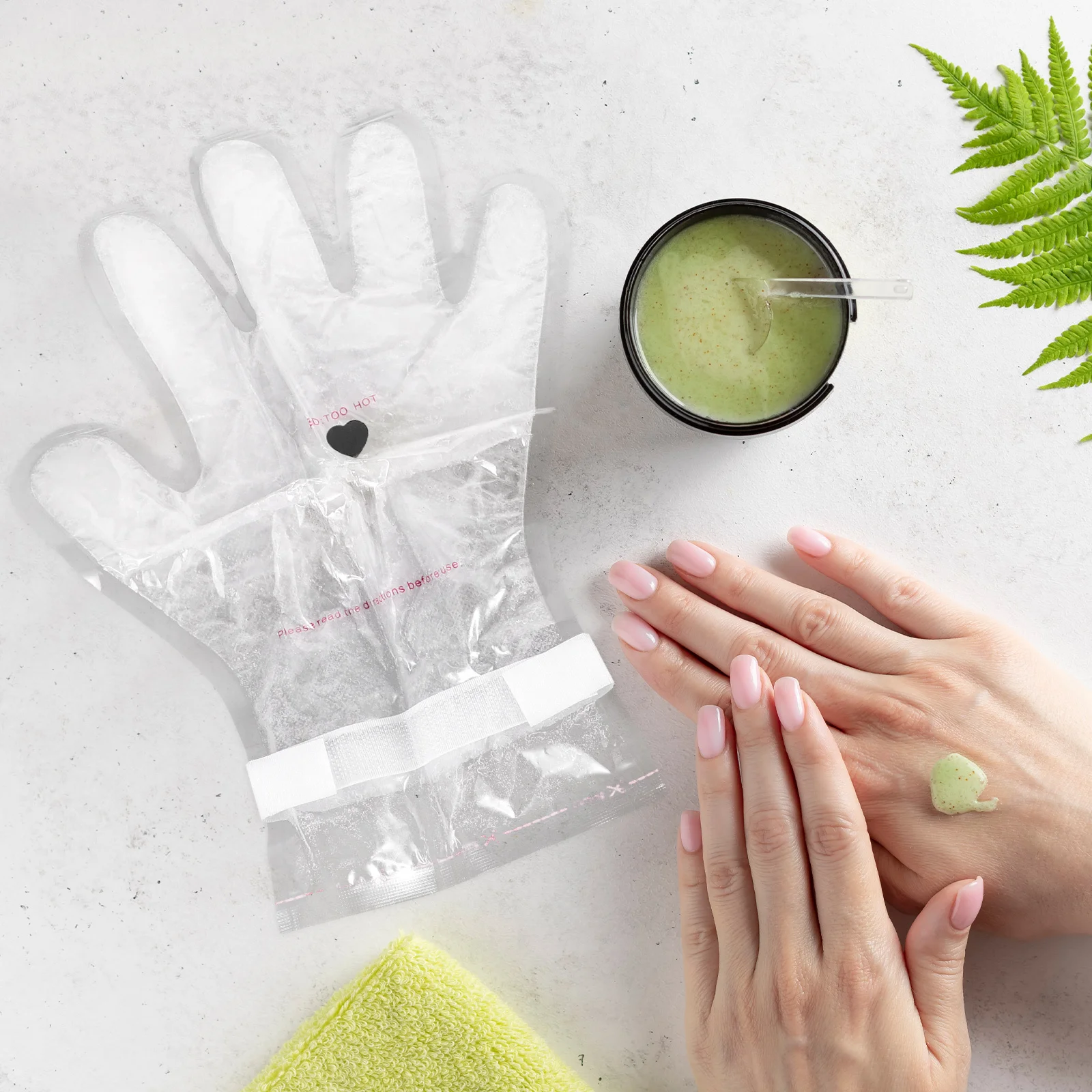 1 مجموعة قناع اليد الشمع مجموعة البارافين ترطيب قفازات وأكياس القدم التقشير ترطيب اليد سبا الرعاية الملحقات