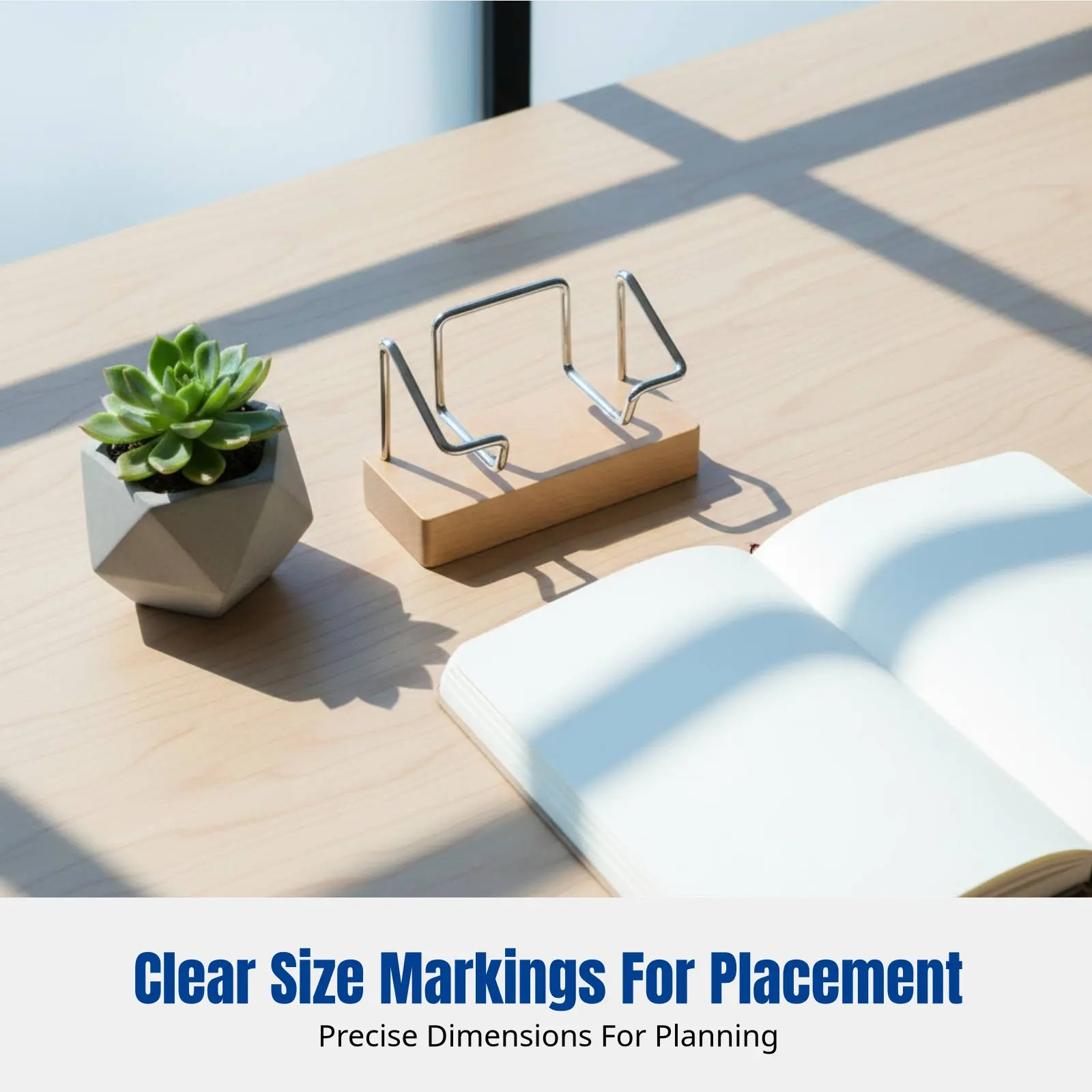 

Walnut Wood Business Card Holder, Metal Stand, Modern Office Desktop Organizer, High-End Reception Card Rack