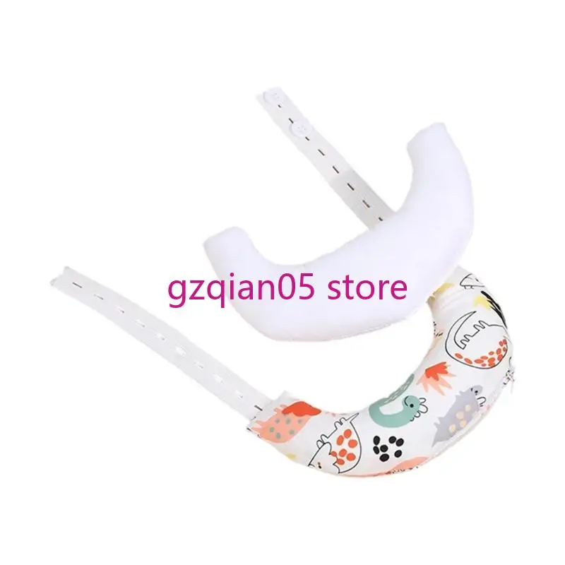 وسادة نوم مريحة للأطفال من N7ME مع وسادة قطنية مريحة لدعم الرقبة مع غطاء قابل للإزالة لحديثي الولادة #3