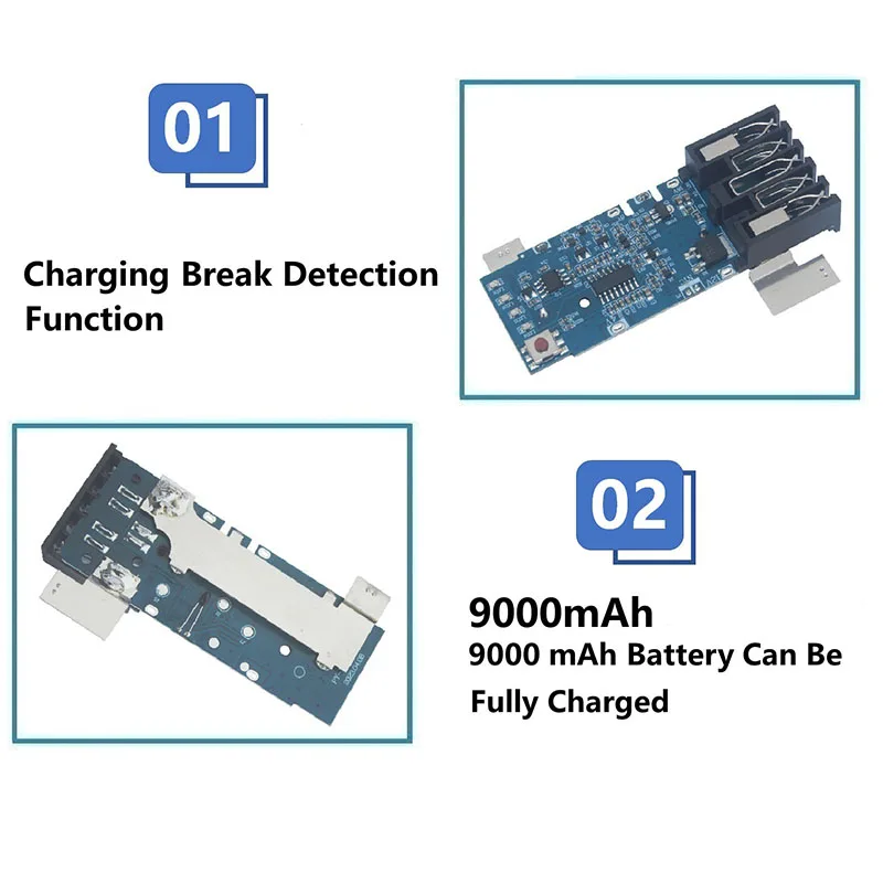 Placa de circuito para batería de litio Milwaukee M18, protección de carga, piezas de reparación e instalación de placa PCB