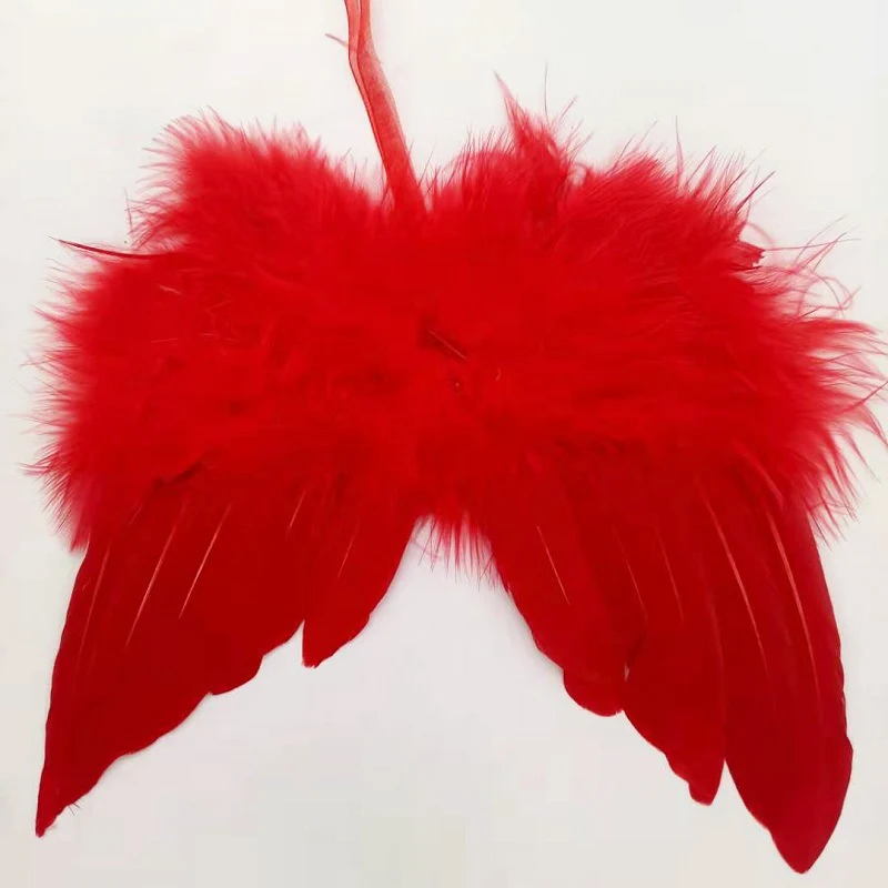 Mini Feather Angel Wing for Newborn Baby Kids Photography Props Doll Clothes Diy Show Masquerade Party Hanging Ornament Decor