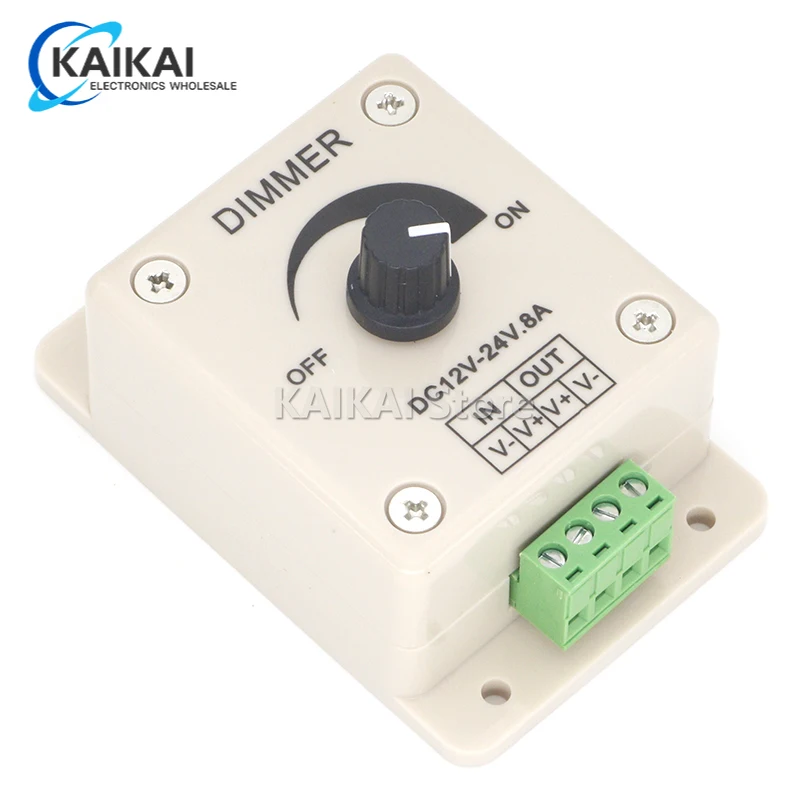 Voltage Regulator DC-DC Voltage Stabilizer 8A Power Supply Adjustable Speed Controller DC 12V LED Dimmer 12 V