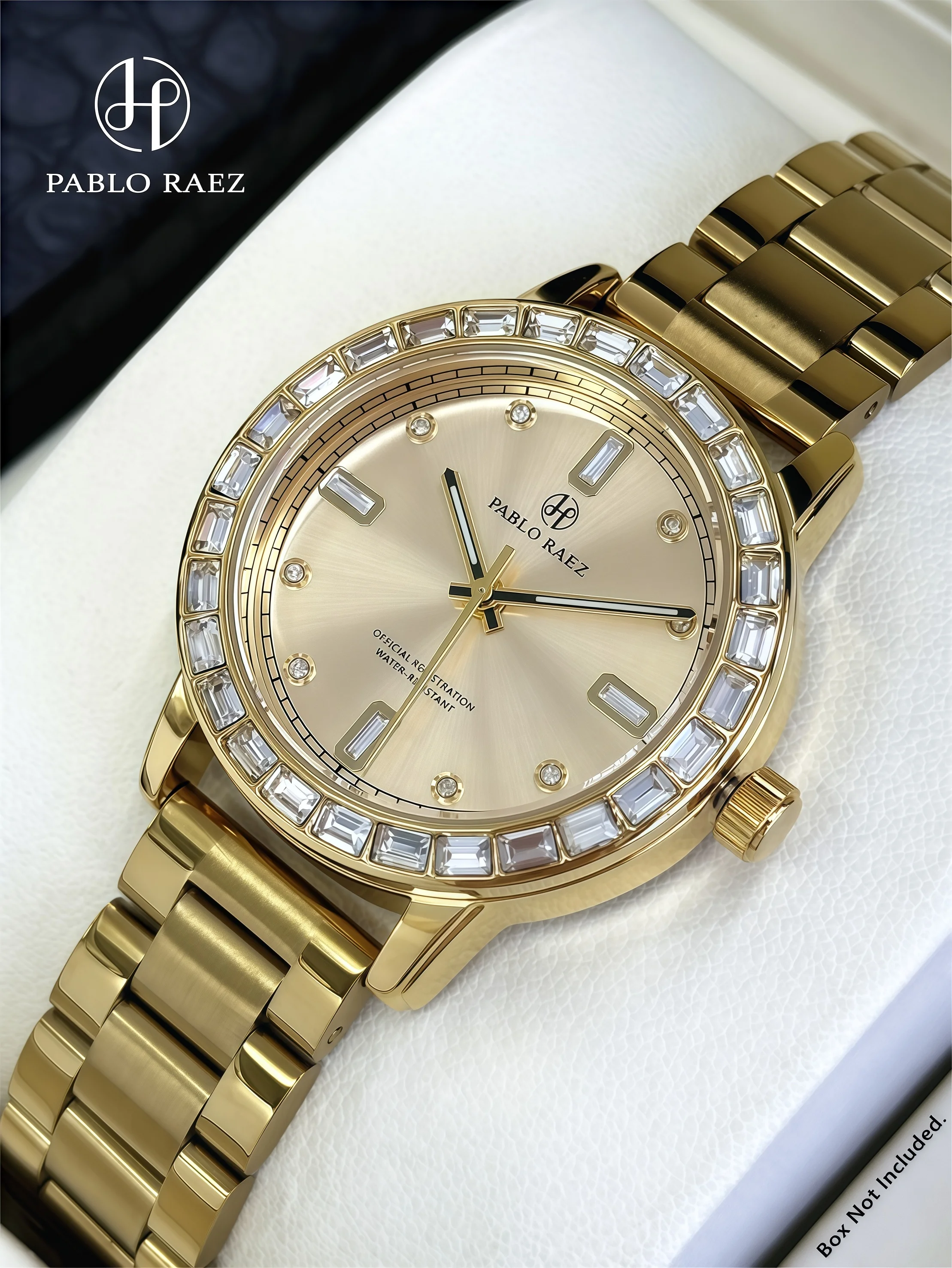 

PABLO RAEZ Real shot Luxury Ladies Wristwatch Luminous Waterproof Stainless Steel Watch For Woman Fashion Quartz Watches