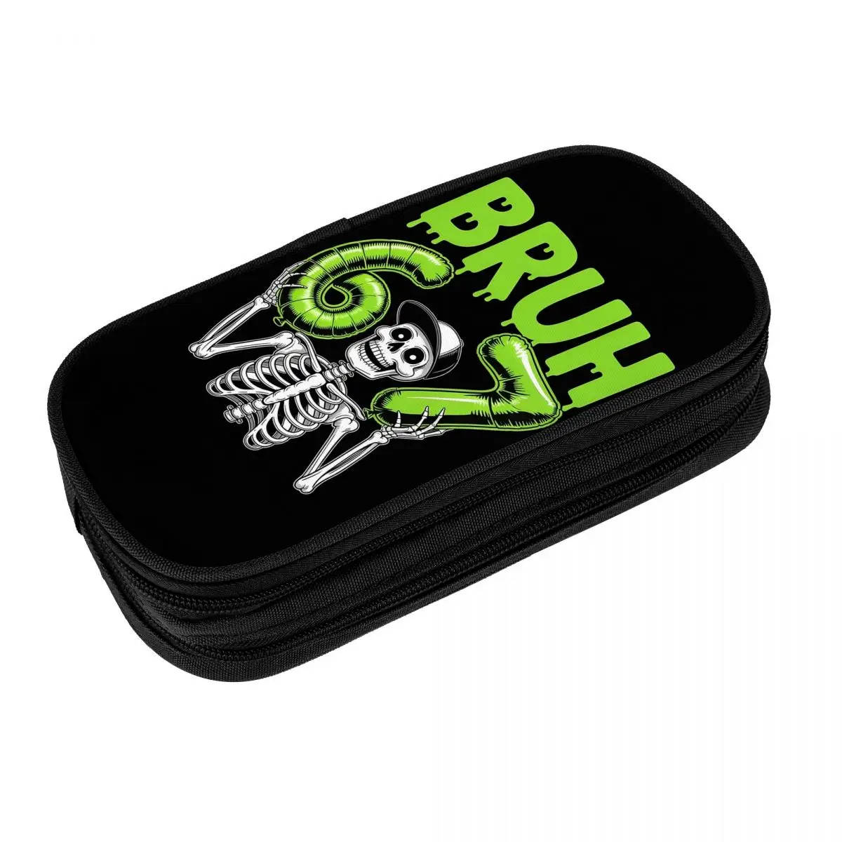 

Fun Six Seven Bruh Skeleton Meme 67 Pencil Cases Pencilcases Pen Box for Girl Boy Large Storage Bags Office Gifts Stationery