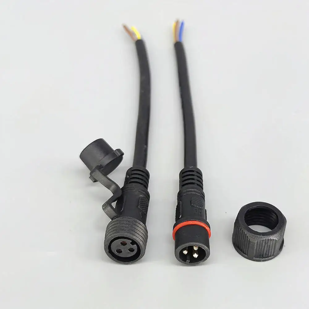 Industrial Electric Cable Plug For For Shangjiang Outdoor LED Lighting Waterproof Quick Connector Male Female Power Coupling
