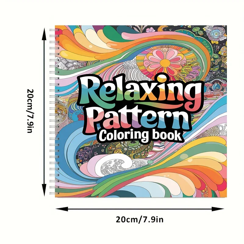 Coloring Book Relaxing Pattern for Adult Colouring Book, Birthday Day Gift, Back to School Supplies, Adults Cute Drawing Book
