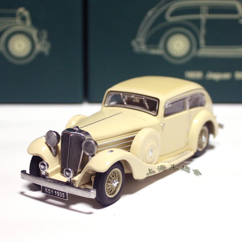 Diecast Alloy 1:43 Scale 1935 SS1 Airline Hardback Edition Model Adult Classic Collection Display Ornament Gift Souvenir