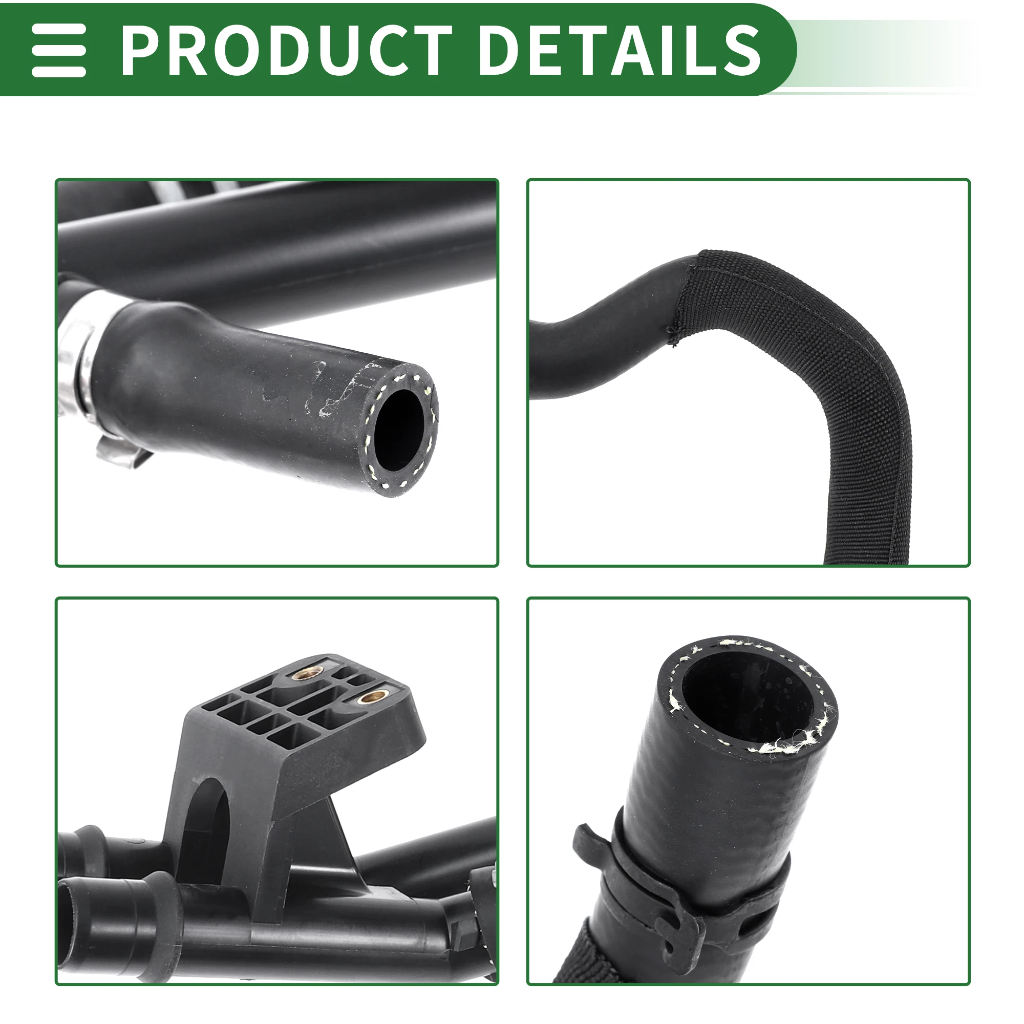 UXCELL خرطوم المبرد سخان خرطوم رقم LR022730 لاند روفر رينج روفر 2010-2019 المطاط الأسود 1 قطعة خرطوم المبرد