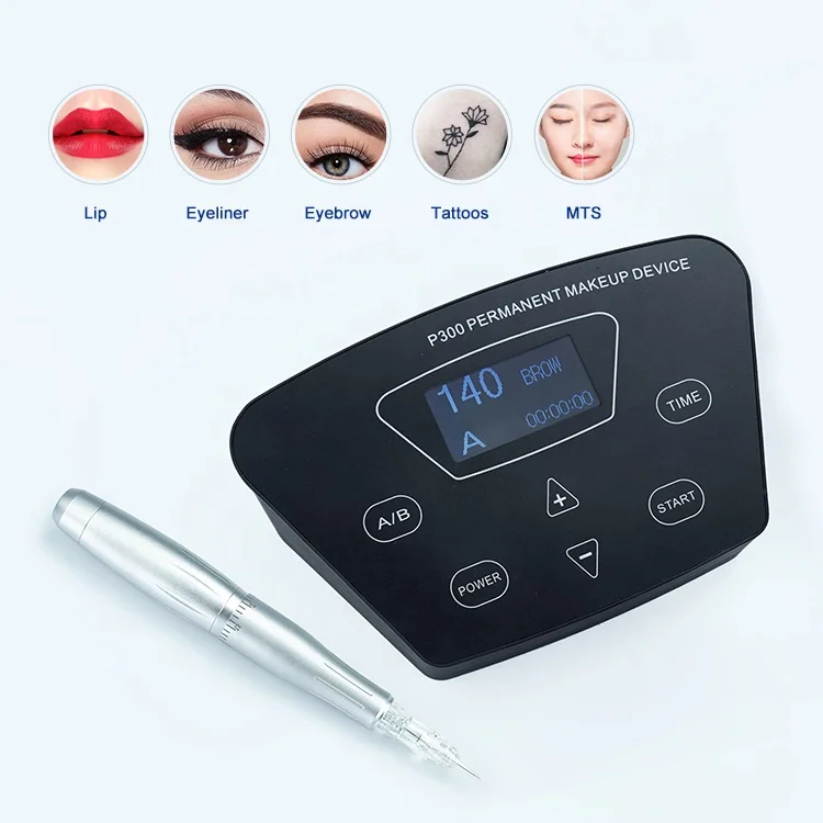 Black Pearl Biomaser P300 Digital Eyebrows Microblading Tattoo Gun Popular Tattoo Permanent Makeup Pen Machine