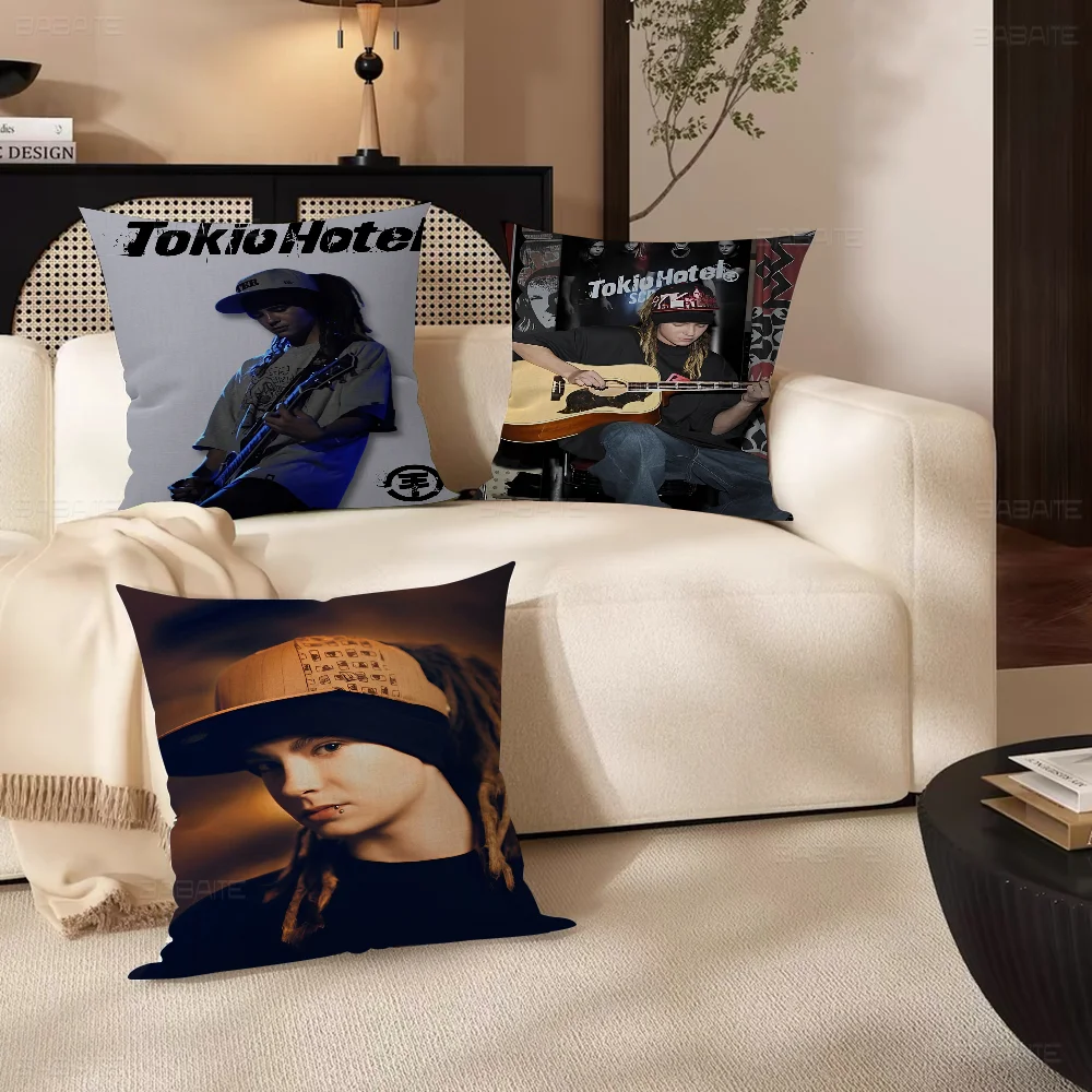 Bill Kaulitz Tom Tokio Hotel Cushion Cover Decorative Pillow Sofa Home Decor case pillow cases