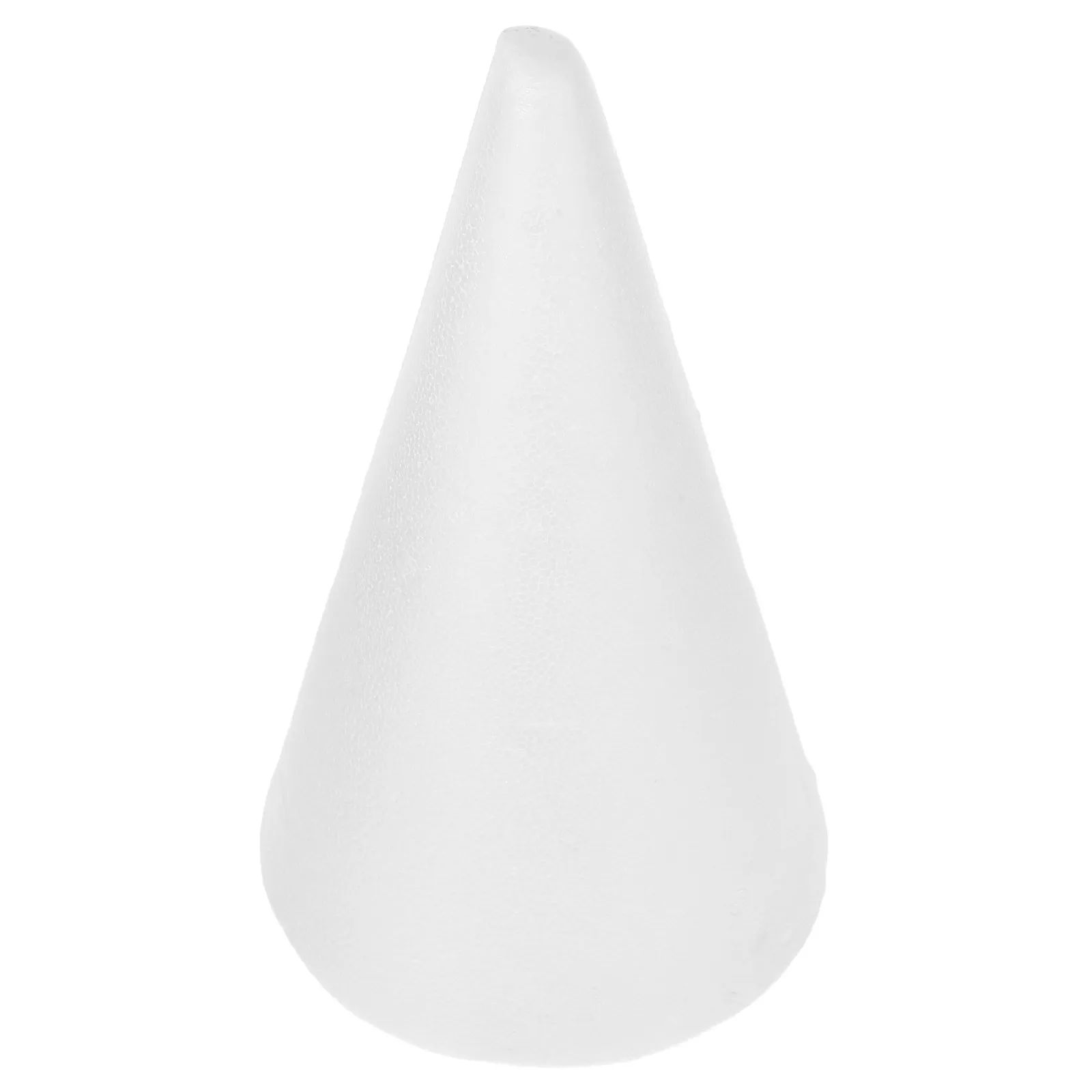 

White Foam Craft Cones Solid Shape Perfect for Children DIY Christmas Ornament Flower Arrangement Christmas Cone Crafting