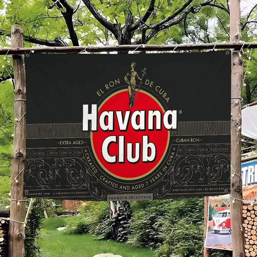 H-Havana C-Club Large Size Shop Art Promotion Advertising Booth Flag Hanging Banners