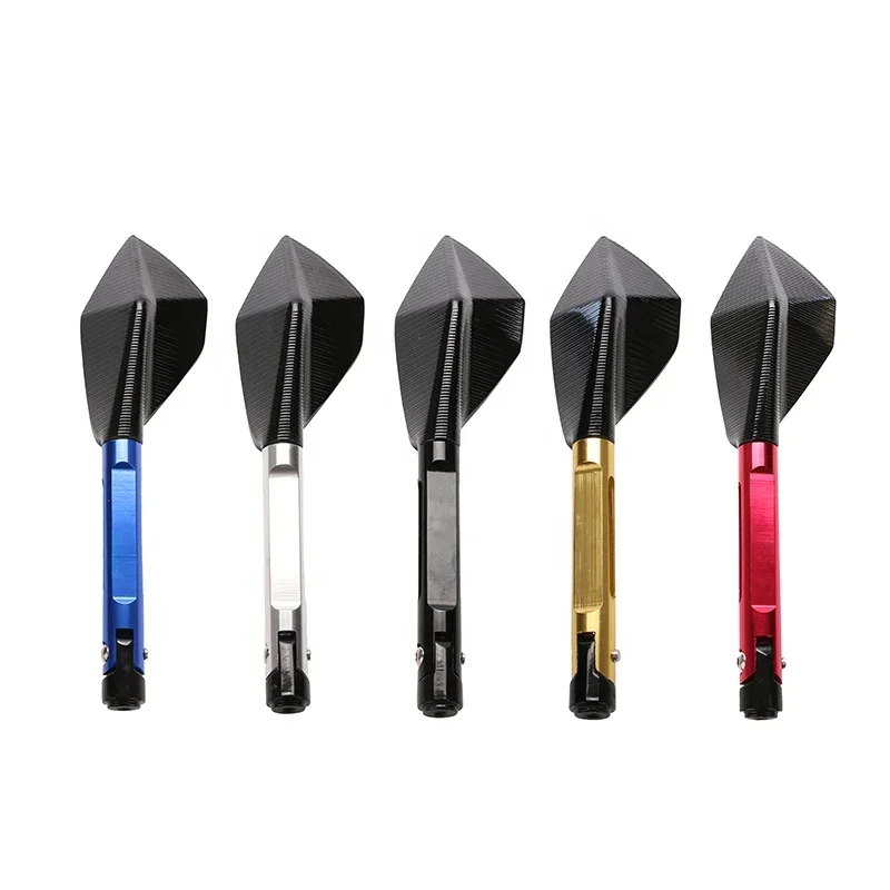 

Зеркало заднего вида для мотоцикла, велосипедное прозрачное широкоугольное зеркало заднего вида, отражатель заднего вида, регулируемый руль, левое и правое зеркало