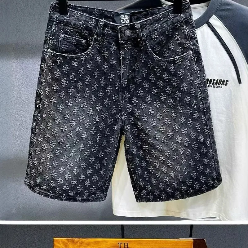 Short Shorts Summer New Personalized Trendy Brand Five Quarter Pants Korean Version Trend Slim Fit Versatile Youth Fashion