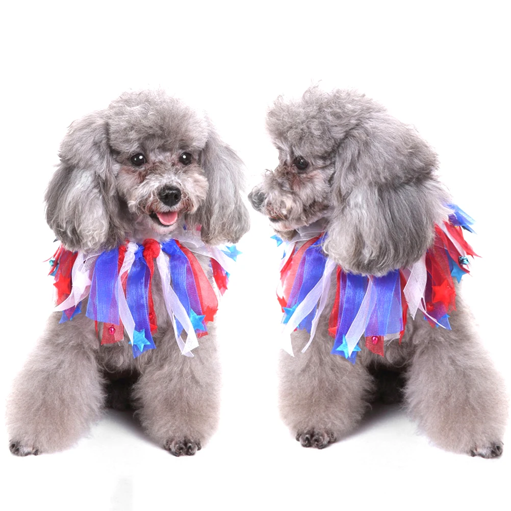 

Pet Birthday Necklace Dog Collar Small Size 12 Neck Decorative Elastic Pom Poms Holiday Photos Daily Wear Pet Party Celebrations