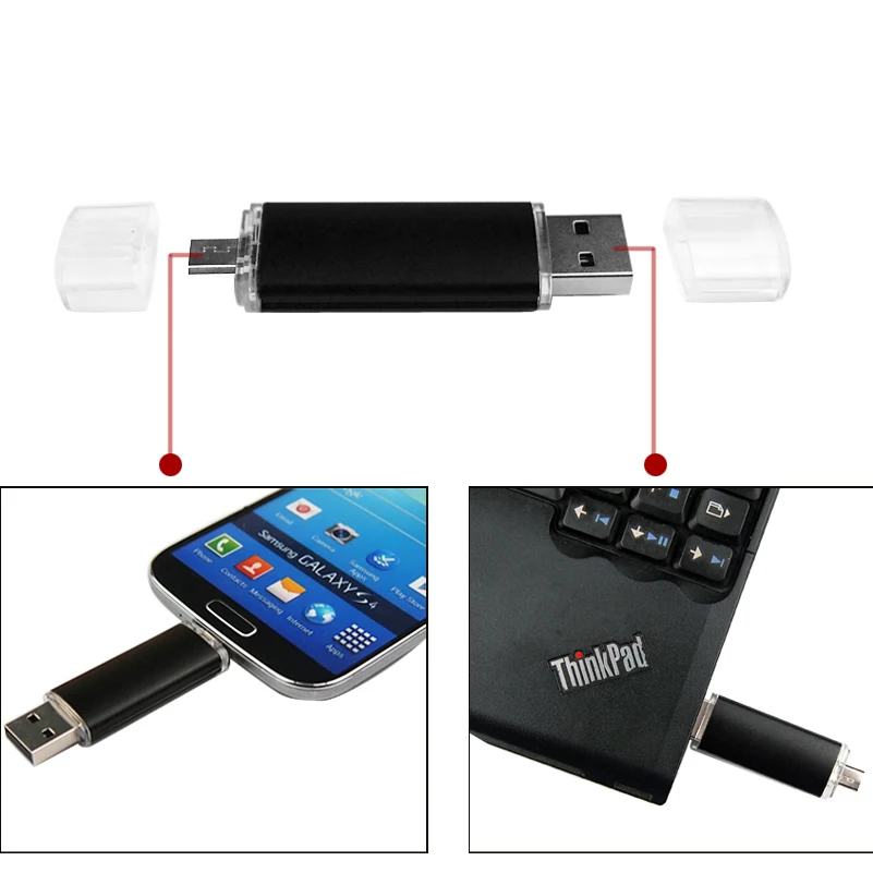 محرك أقراص فلاش USB OTG ملون بشعار مخصص محرك أقراص Usb 2.0 للهواتف الذكية التي تعمل بنظام أندرويد/الكمبيوتر 64GB 128GB Pendrive