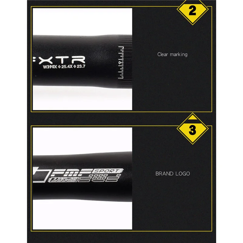 2X FMFXTR Bike Bullhorn Handlebar Aluminum Alloy 25.4Mm 390Mm Bicycle Handlebar For Fixed Gear Bike Road Bike