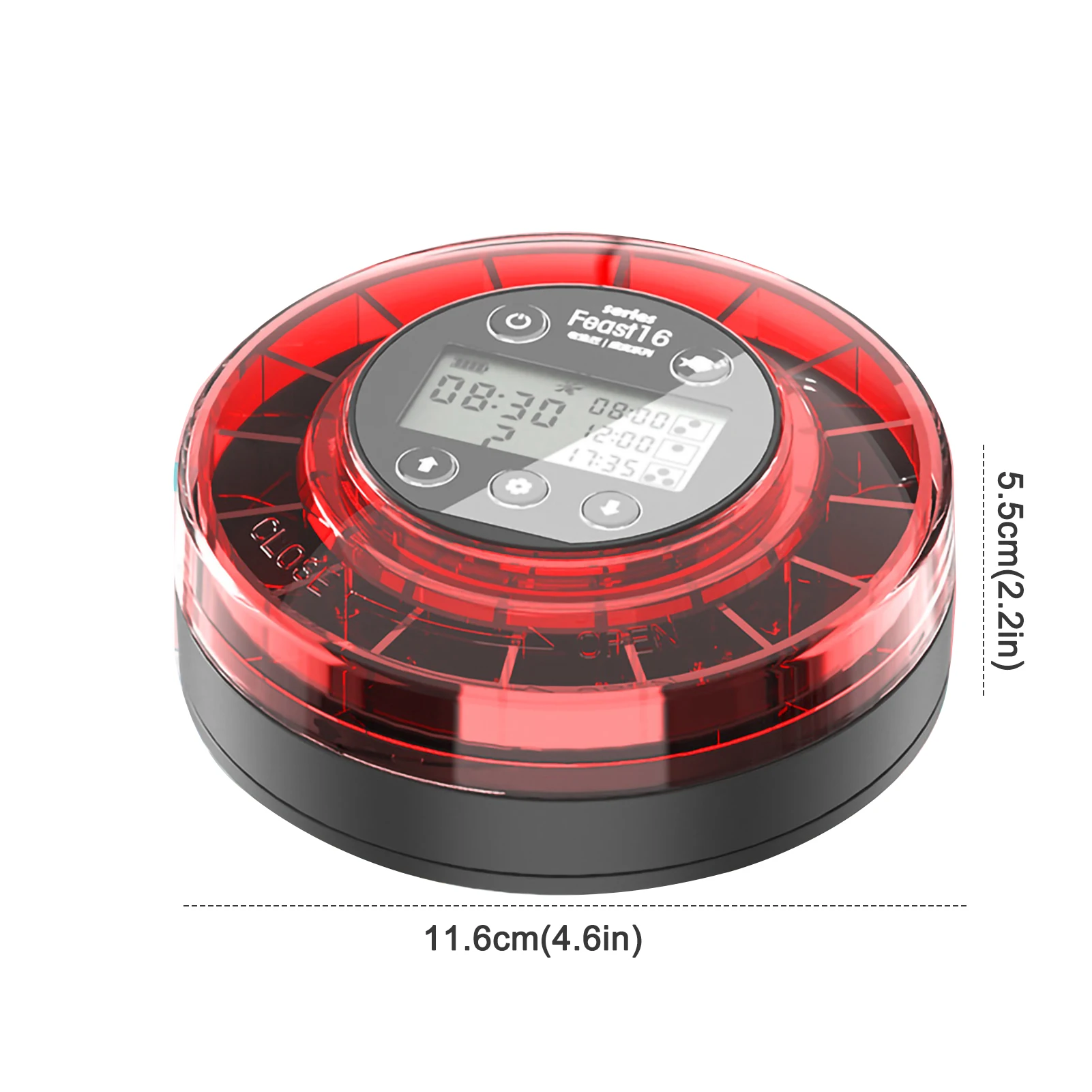 Automatic Fish Feeder For Aquarium Automatic Food Dispenser With Timer Rechargeable Timer Feeder With LCD Display