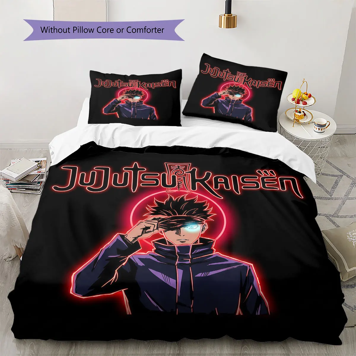Jujutsu Kaisen Comfor Duvet Cover Kid's Bedding Set,Extra Large Size Holiday Gift Various Sizes Available -HE203