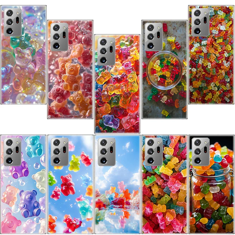 

Gummy Bears Phone Case For Samsung Galaxy S25 Edge S24 S23 FE S22 S26 Ultra S21 S20 S10 Plus Capa Soft